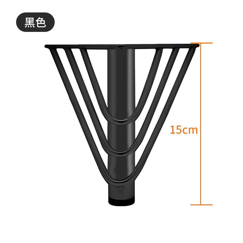 Fábrica de pelo recto de estilo europeo soporte de metal pie gabinete pie transfronterizo dedicado hardware pie accesorios muebles soporte sofá pie