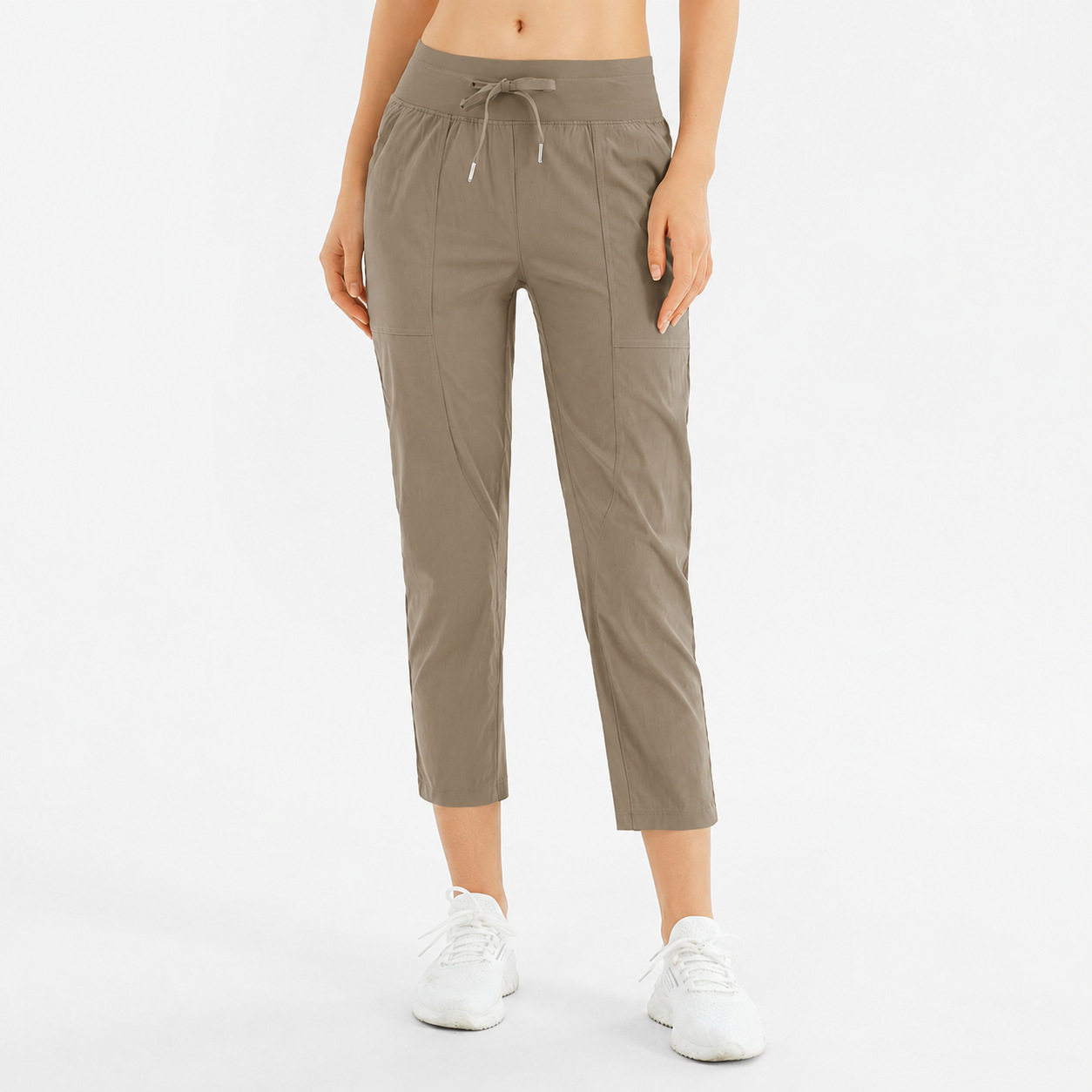 Pantalones deportivos informales para mujer INFLACHI, transpirables, de secado rápido, con cordón, holgados, para yoga, correr, fitness, pantalones cortos