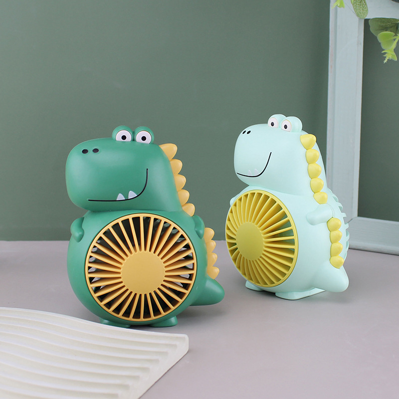 Dinosaur Mini Ventilator Usb Akku Leise Tragbar Für Den Schreibtisch_voghion.com