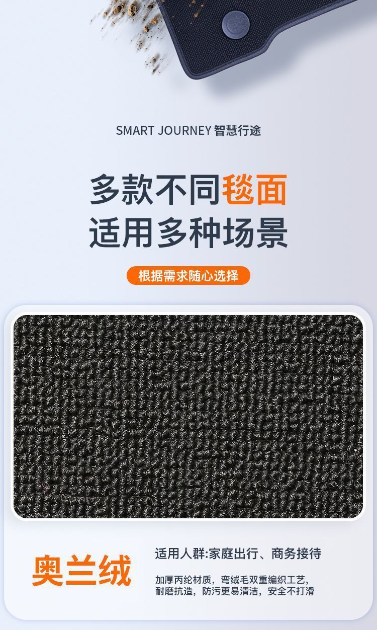 Suitable for Audi Q5L foot mat 2010-24 bag threshold TPE car foot mat surrounds the upper tpe trunk mat