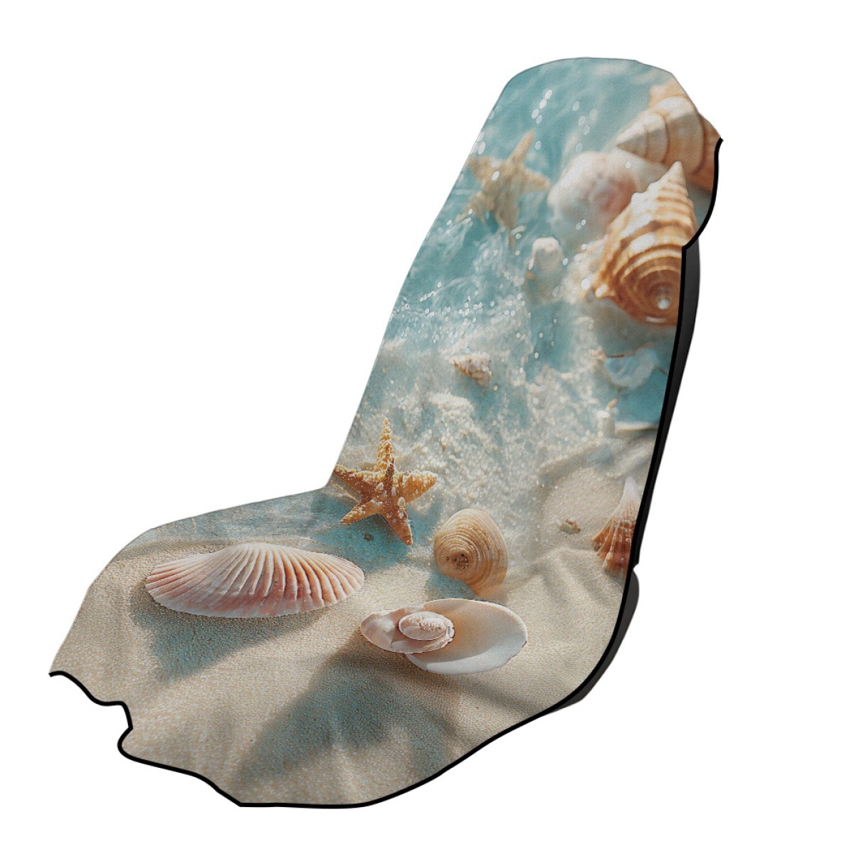 Amazon's new car seat cover, starfish shell beach sports car towel seat cushion cover, universal and available for dropshipping
