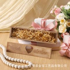 スポット木製妊娠検査スティックギフトコレクションボックス女性の妊娠発表ボックス儀式ハート型妊娠検査木箱