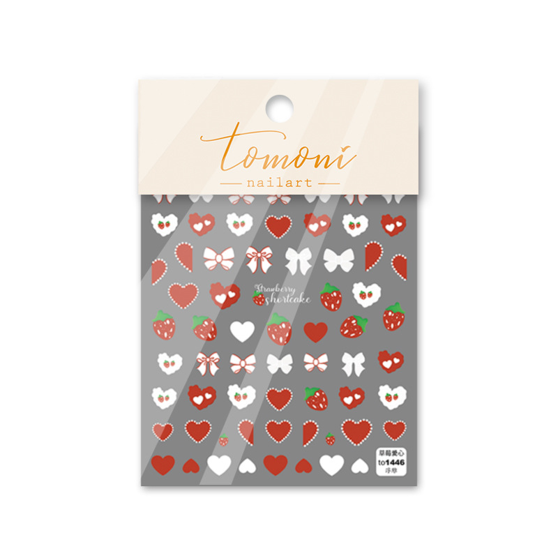 Fashion Heart Shape Bow Knot Sticker Nail Sticker 1 Piece display picture 7