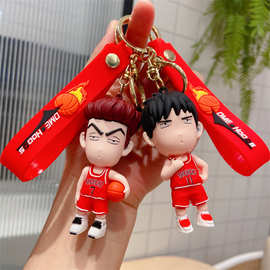 创意灌篮高手篮球钥匙扣流川枫樱木花道汽车书包挂件小礼品批发