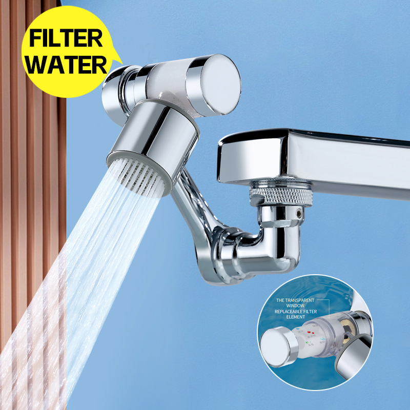 1080 degree filter mechanical arm Universal rotating extender multifunctional universal faucet joint mechanical arm nozzle 1080 degree filter mechanical arm Universal rotating extender multifunctional universal faucet joint mechanical arm nozzle