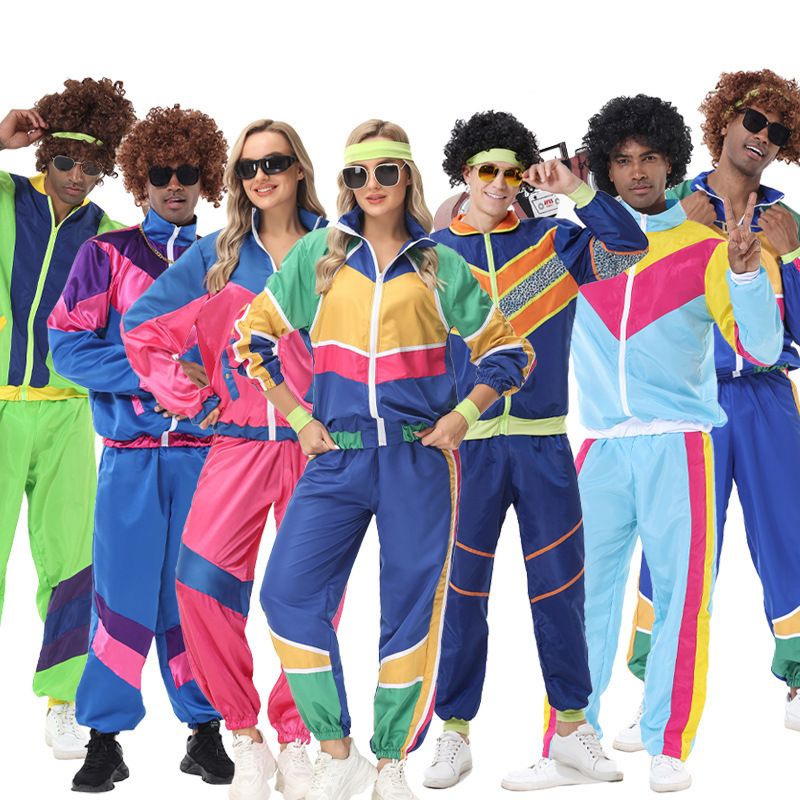 halloween hip hop retro 7080 s hip hop rock music cos costume halloween men stage show