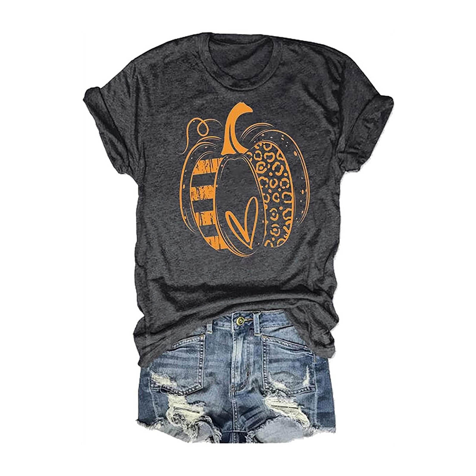 Europa y América nuevos elementos de Halloween Impresión digital manga corta hombres y mujeres Amazon fabricantes suministran 3D camiseta de las mujeres