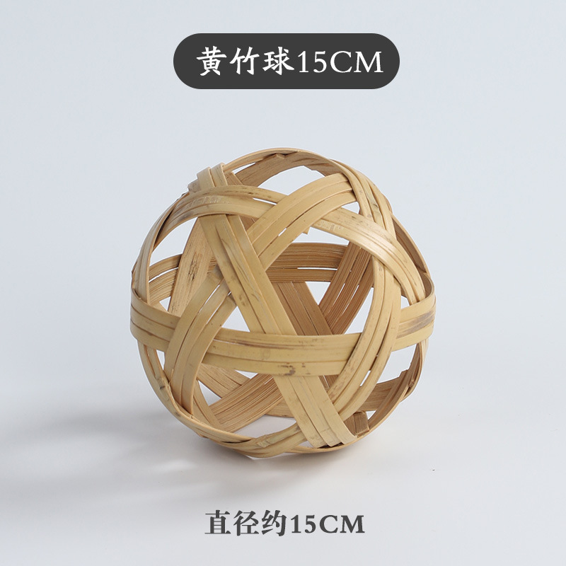 竹編み竹ボール、手作り竹球、天然竹工芸品、竹工芸品、竹製小竹球、写真撮影用装飾品|undefined