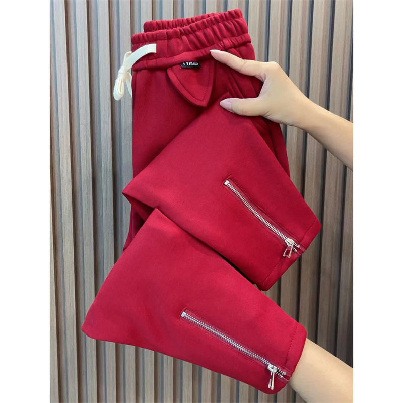 빨간색(벨벳 지퍼 버전 없음)