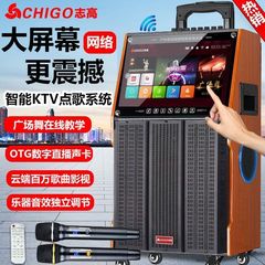 志高广场舞音响带视频大音量家用k歌户外手提蓝牙音箱低音炮喇叭