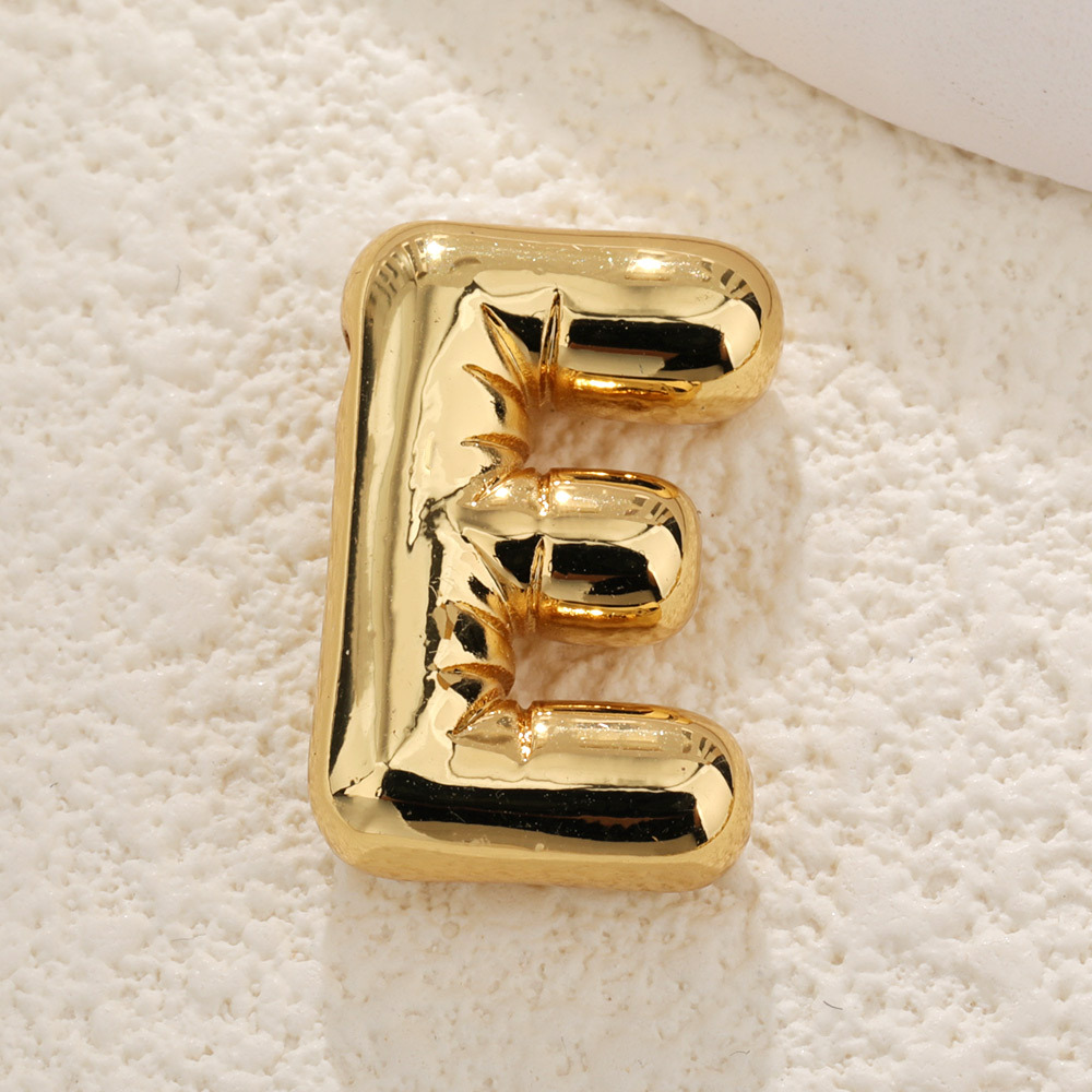 7g Weight Pendant Jewelry Making Type DIY Jewelry Accessories Classification 1 Piece Quantity Copper Material Letter Pattern Plating Design Simple Style, Classic Style Style 1 Piece Copper Letter Pendant 4