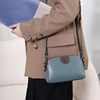 Fashionable leather trend one-shoulder bag, universal phone bag, cowhide, genuine leather