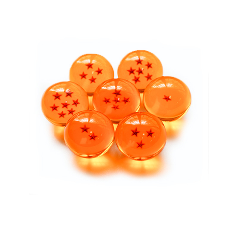 Resin 4.3cm Dragon Ball Sphere 3D Star Game Bead Acrylic Planet Crystal Ball Ornament Dragon Ball Set Hand