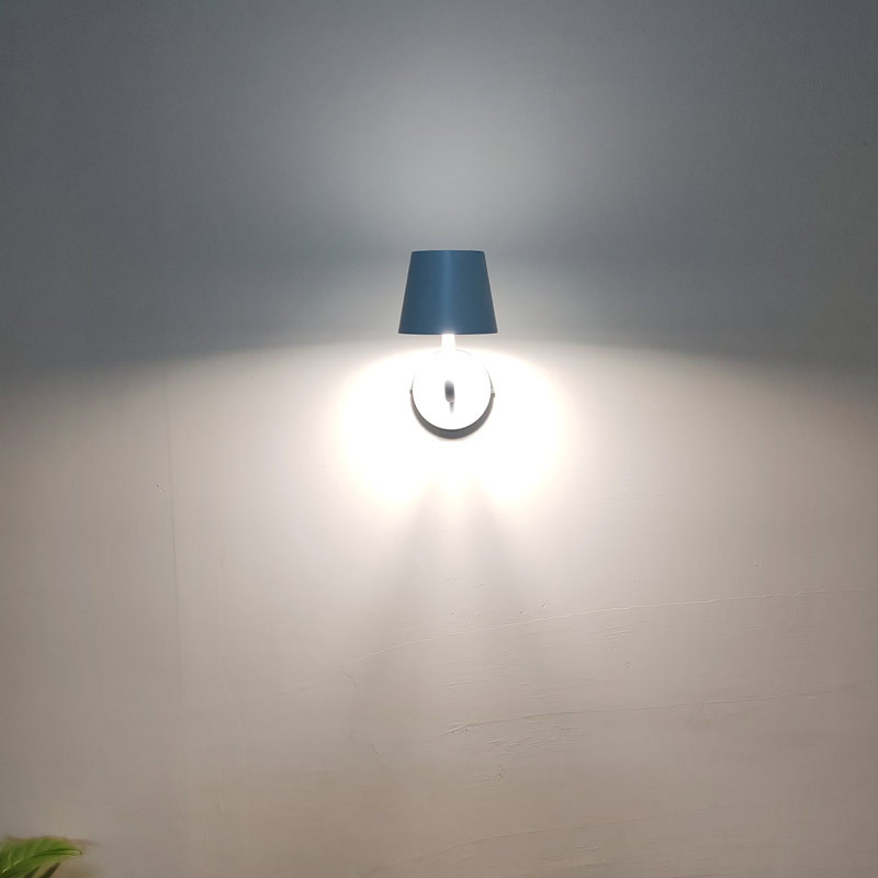 Lámpara de Pared Recargable sin Cableado, Hierro, ABS, Control Remoto, IP44 Impermeable, para Sala de Estar