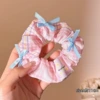 1# pink plaid bow-11cm