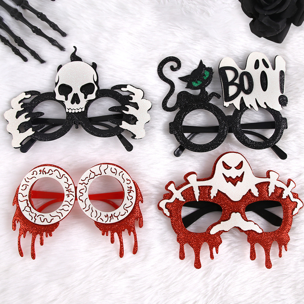 Halloween Ghost Ghost Hand Glasses Holiday Party Supplies Decorative Props Spider Bat Death Demon Glasses Frame