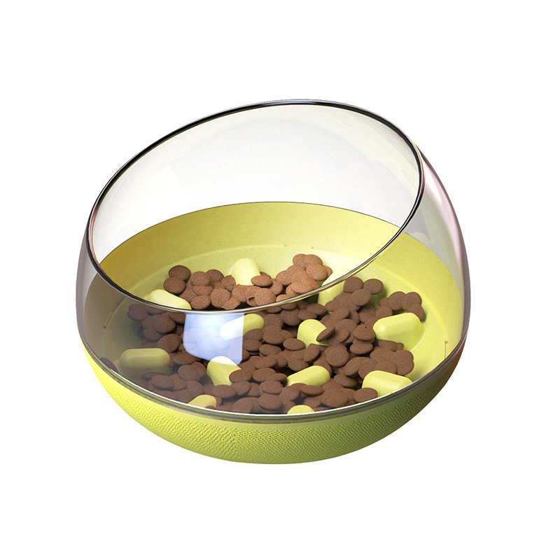 寵物用品新品創意亞馬遜慢食狗碗緩食防噎不倒翁食具