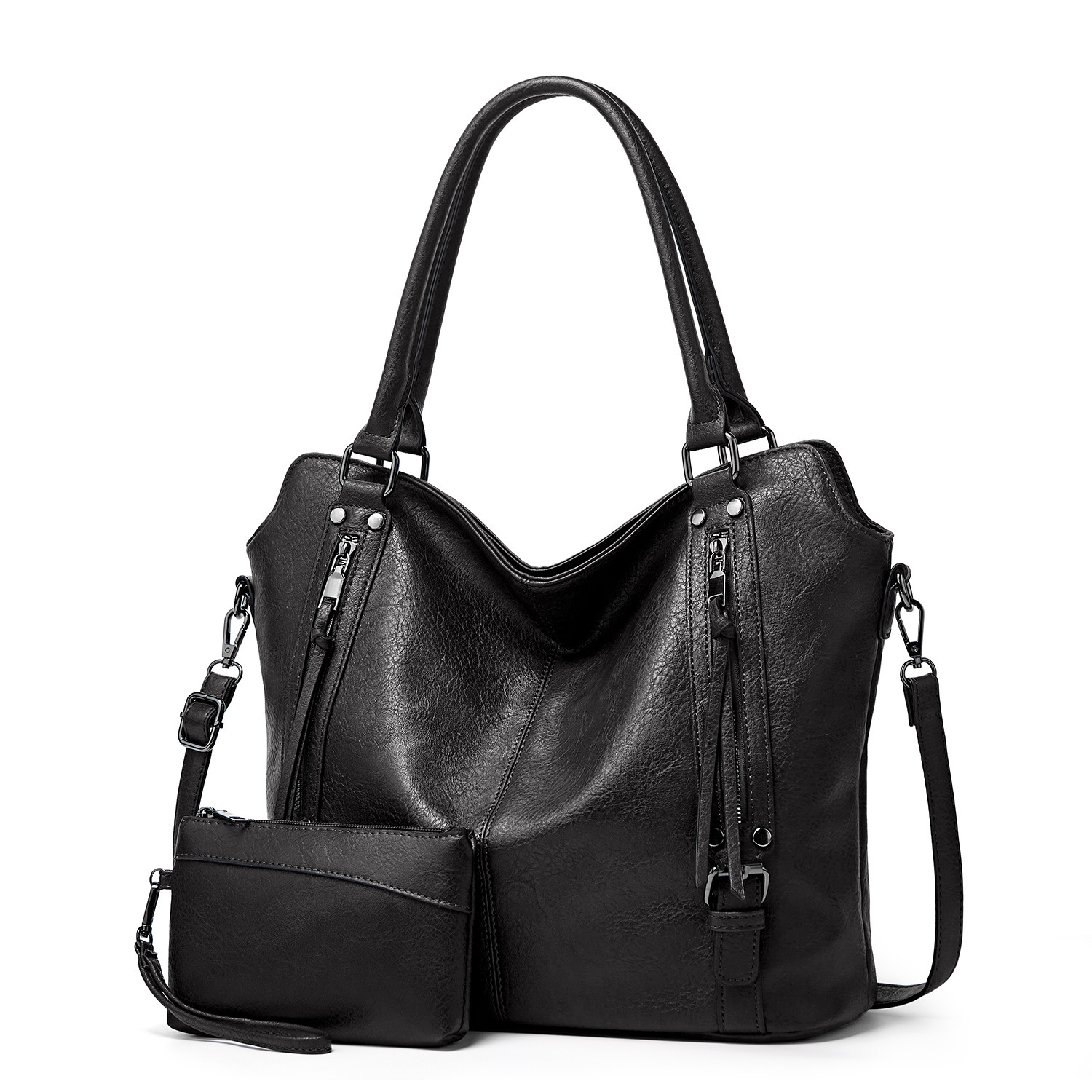 2026 New Women's Bag European and American Style Large Tote Bag Soft Leather High Capacity Single Shoulder Crossbody Women's Handbag