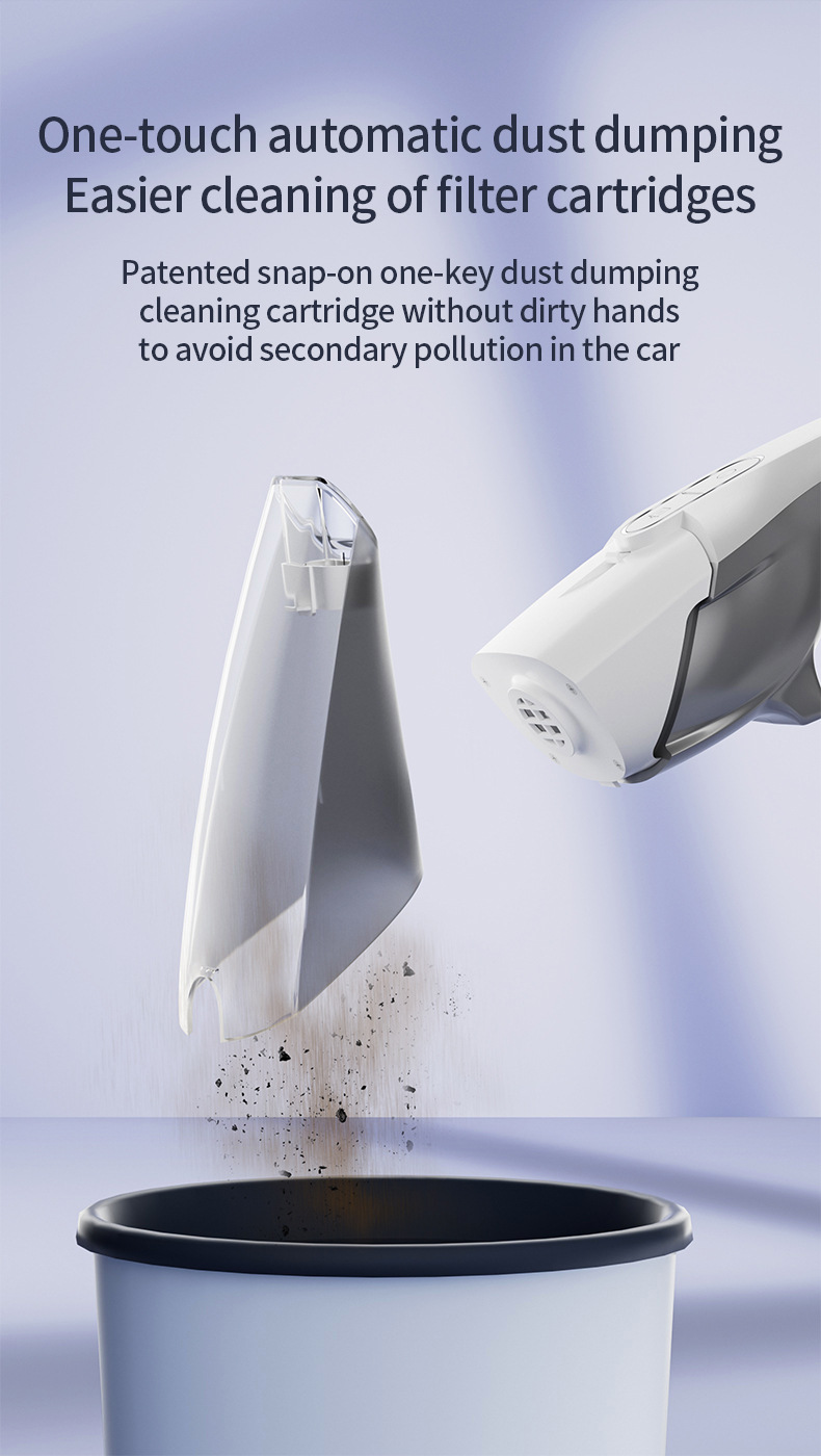 Cross-Border Car Vacuum Cleaner, Portable High-Power Vacuum Cleaner for Cars, Small Vacuum Cleaner, High Suction Handheld Vacuum Cleaner