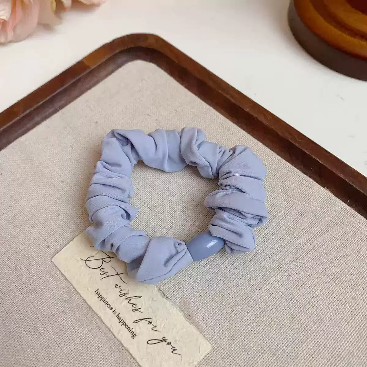 Elastic sports rostometer for gym, ponytail, durable hair rope, harmless hair accessory, no hair damage