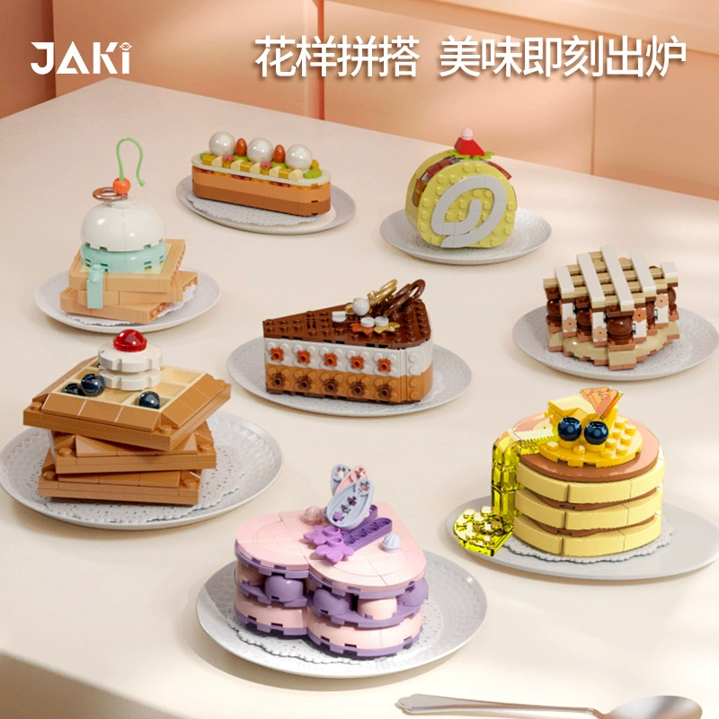 Jiaqi JK5618-5628 Alice afternoon tea cake sweet story food diary — детский конструктор из блоков