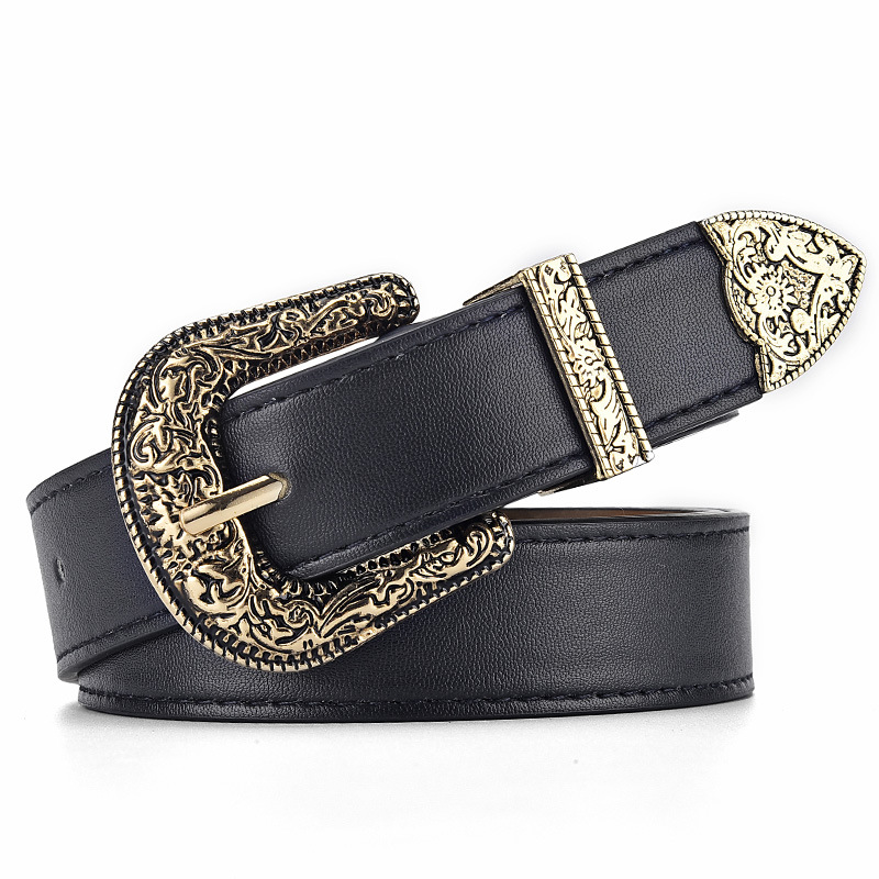 100g Weight Belt Classification 1 Piece Quantity Daily, Street Occasion Pu Leather, Alloy Material Solid Color Pattern Women's Gender Basic, Classic Style Style Basic Classic Style Solid Color Pu Leather Alloy Women's Leather Belts 6