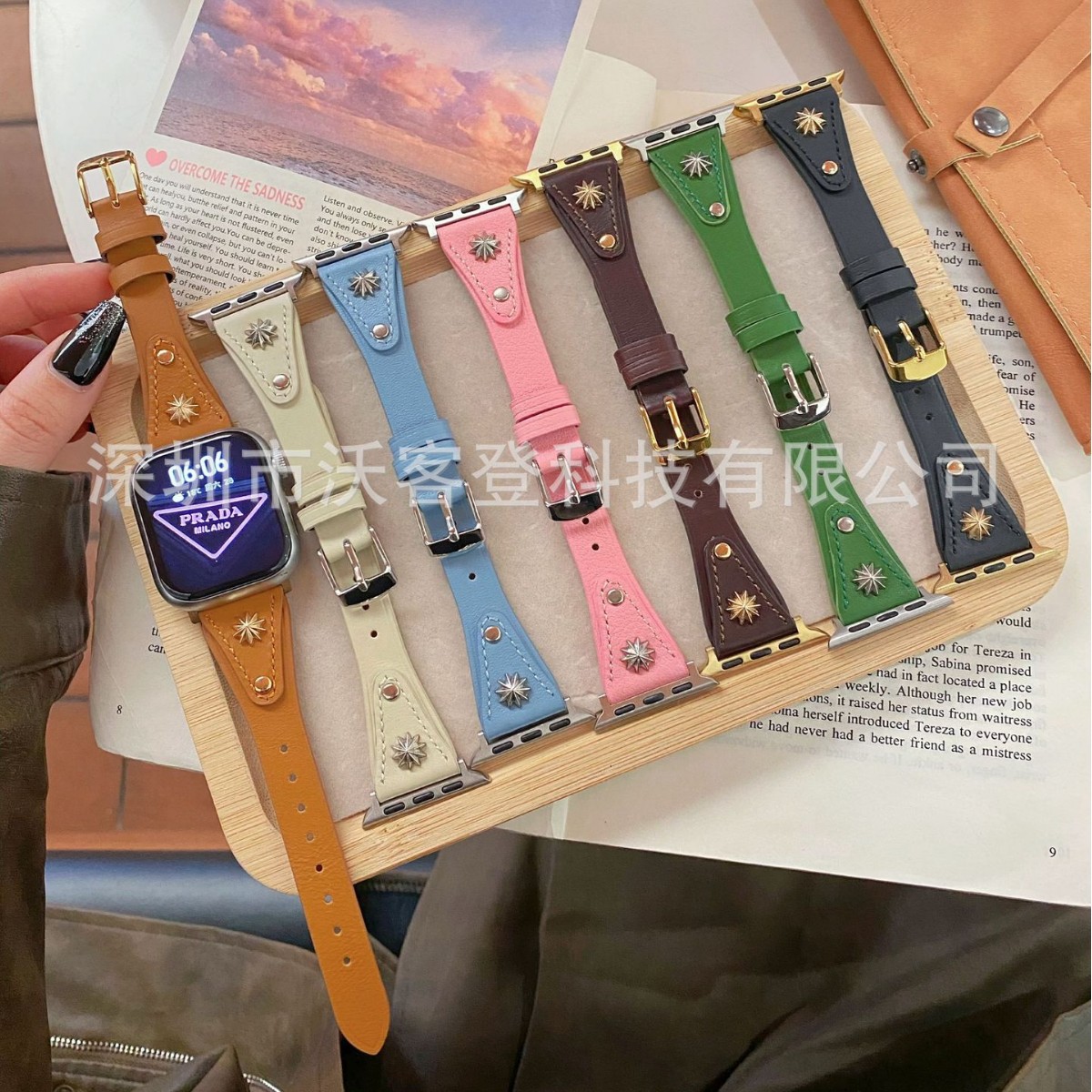 Aplicable Apple Mango Pure Leather Slim Band Apple Watch S10/9/8/SE/7/6/5/4/3/21 video