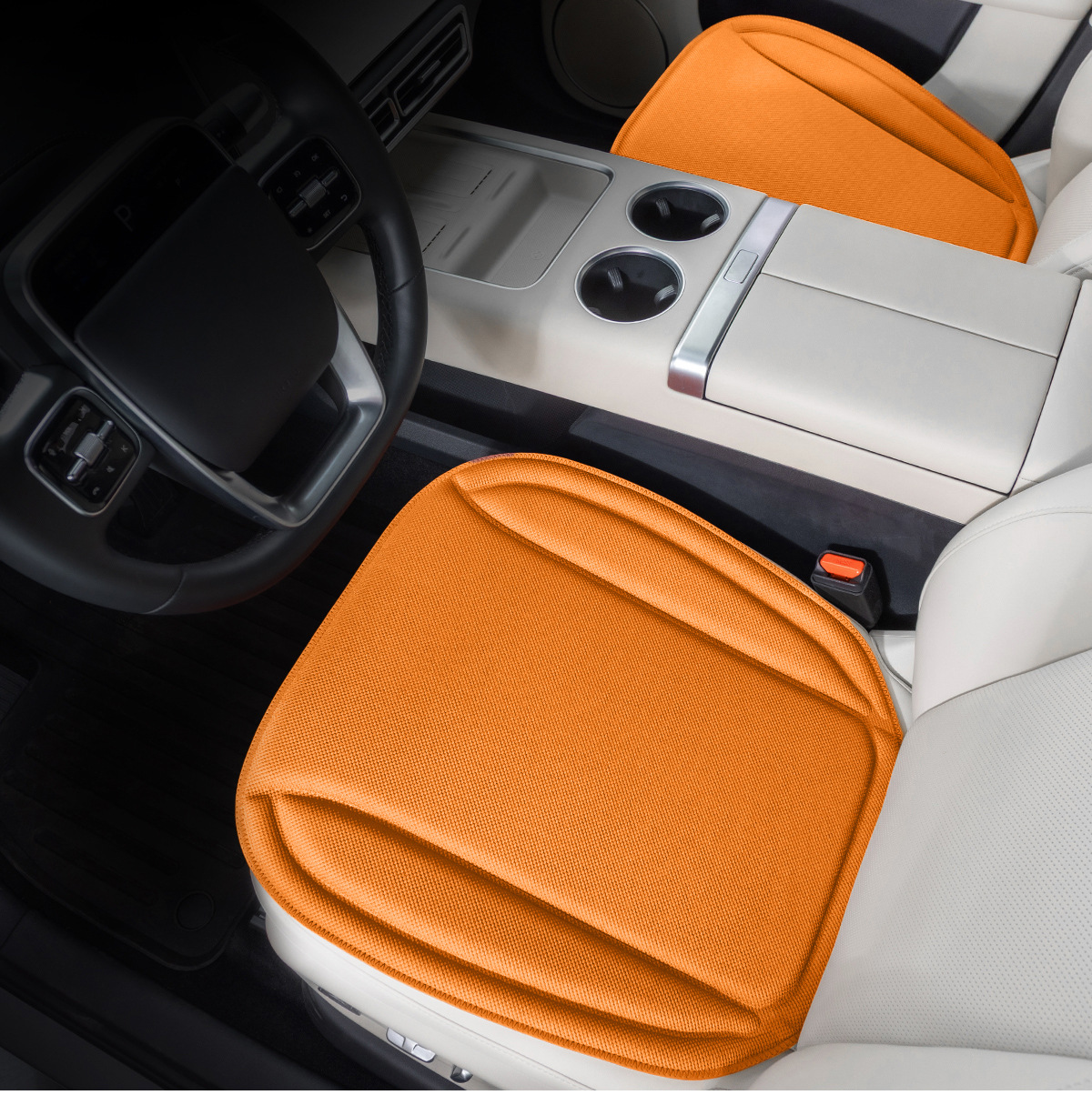 New cross-border seaweed fiber one-piece molded car seat cushion, warm in winter and cool in summer, all-season latex cushion