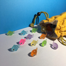 网红diy卡通夜光立体小金鱼小动物 小可爱 仿真创意摆件饰品