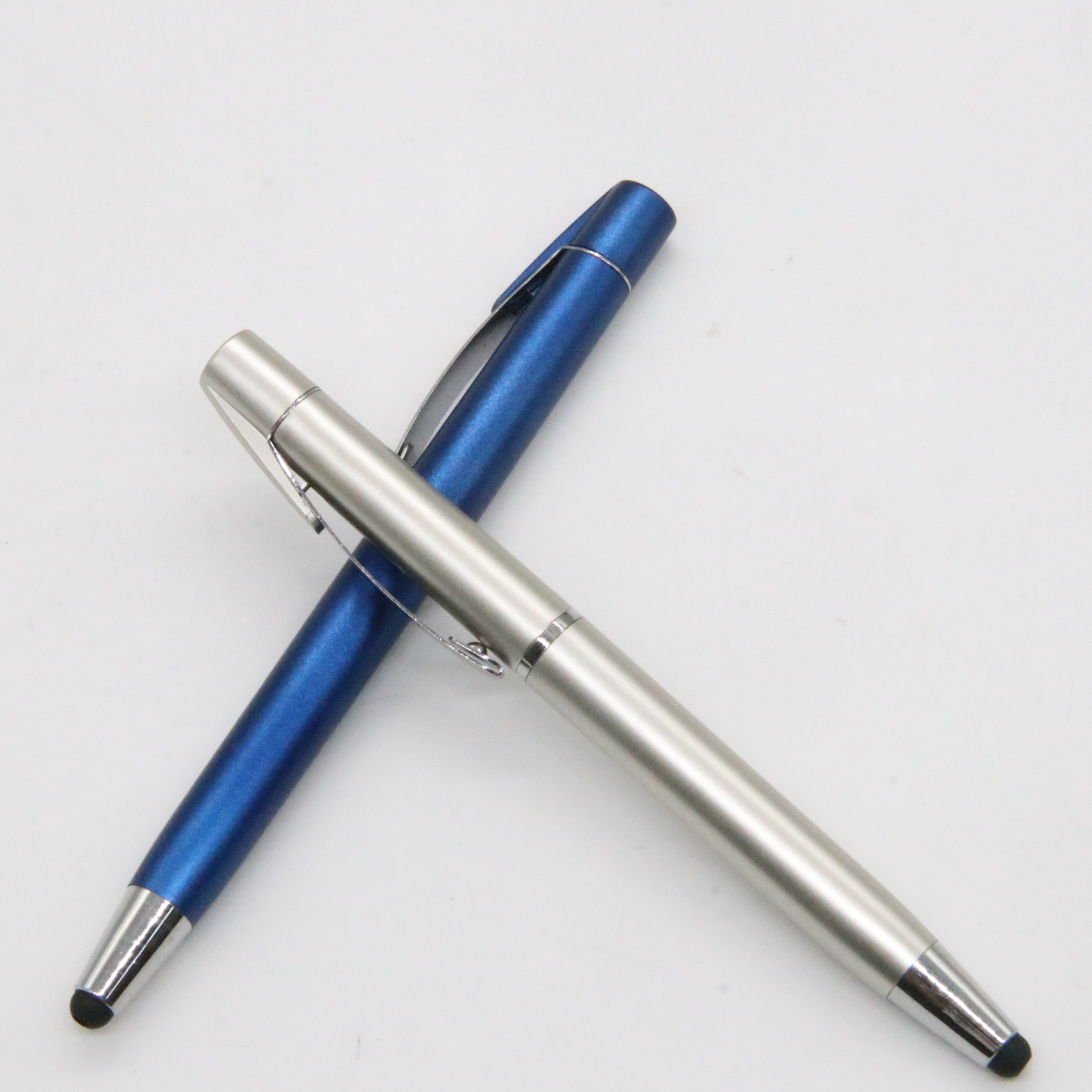 Bolígrafo de metal pantalla táctil giratoria de alta apariencia Bullet refill Bolígrafo De Metal fabricante logotipo láser