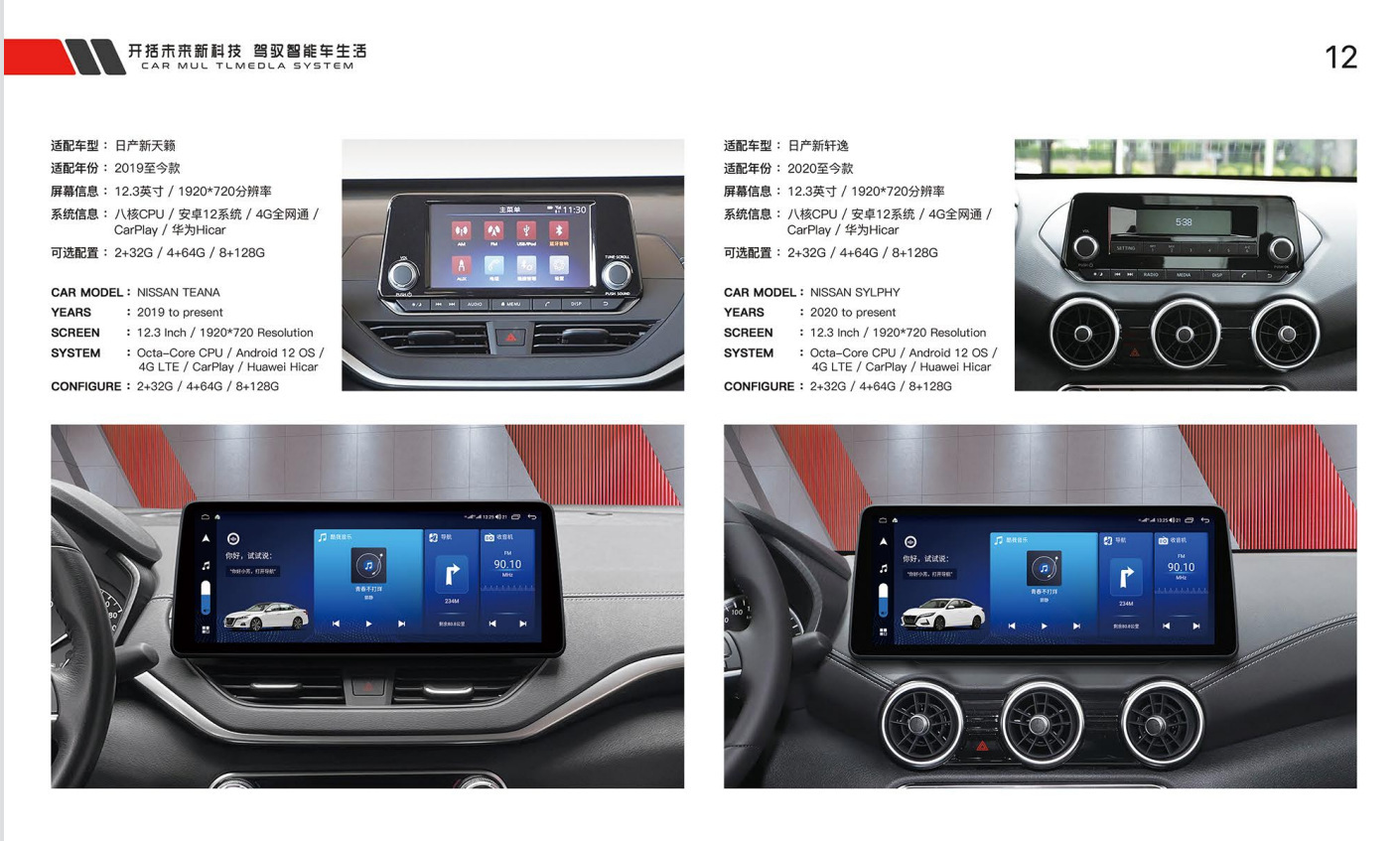 Suitable for Toyota Sienna Panoramic 360 Android 12 Modified Central Control Large-Screen Navigation All-In-One Display