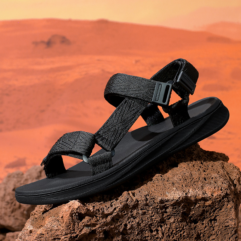 Men's Sandals Beach Shoes 2025 Summer New Casual Lightweight Adult's Open Toe Cross Border Sandals