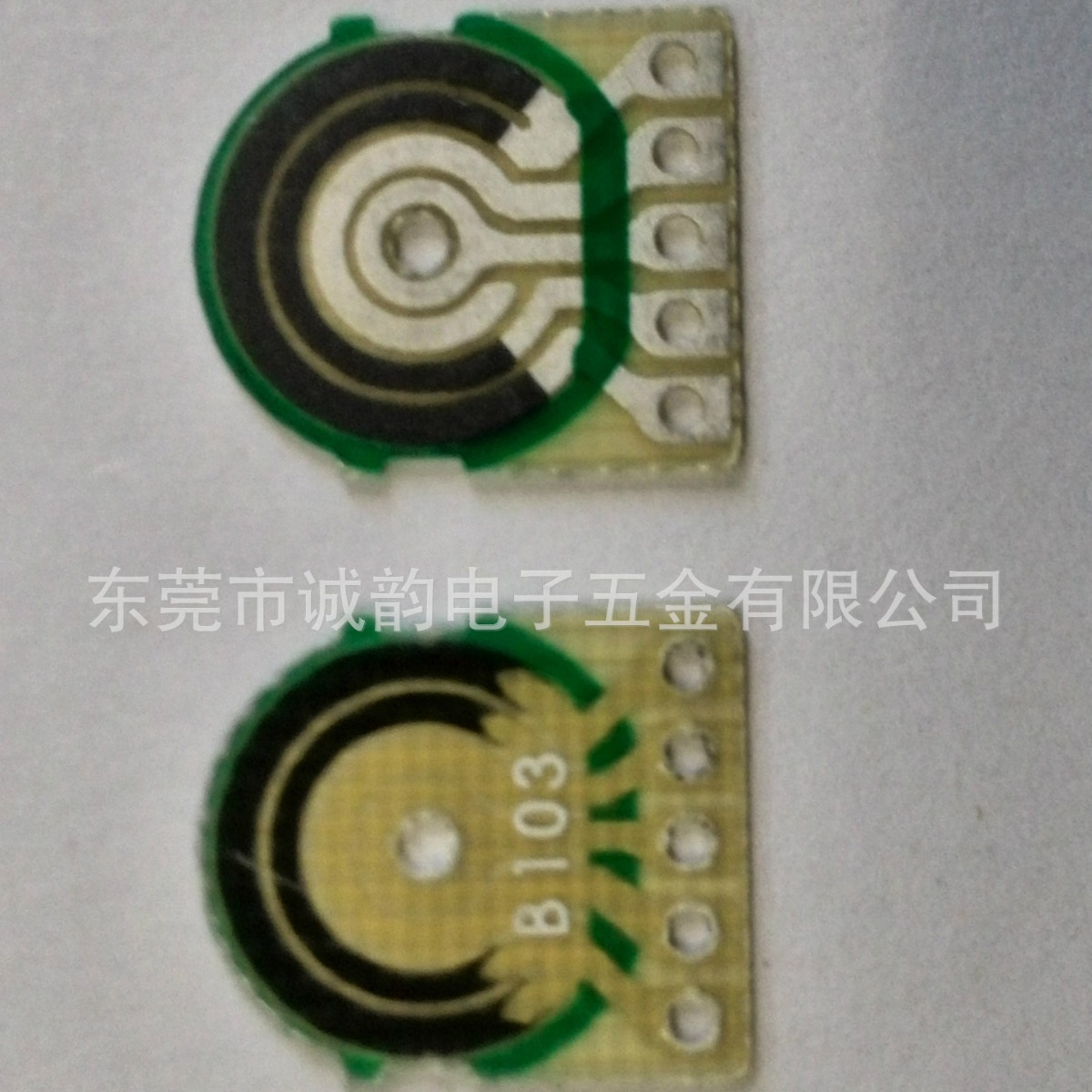 东莞低零位E101GB拨盘双联B10K家用电器耳机电位器碳膜片印刷生产