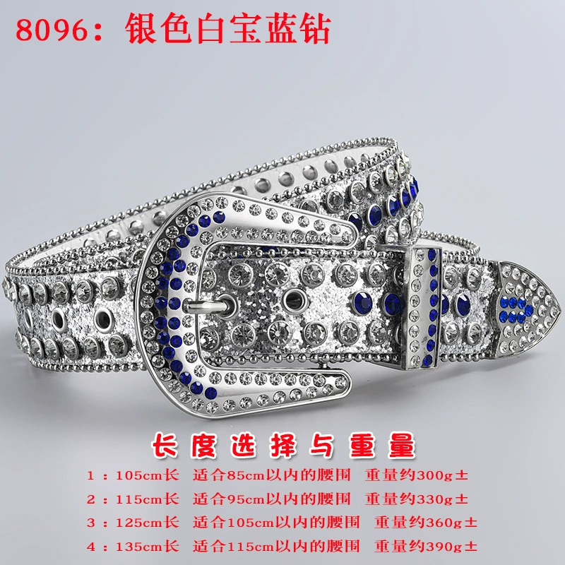 Пояс 3 шт, пояс из акрилового страза в форме diamonds, панк стиль, длины 105–135 см