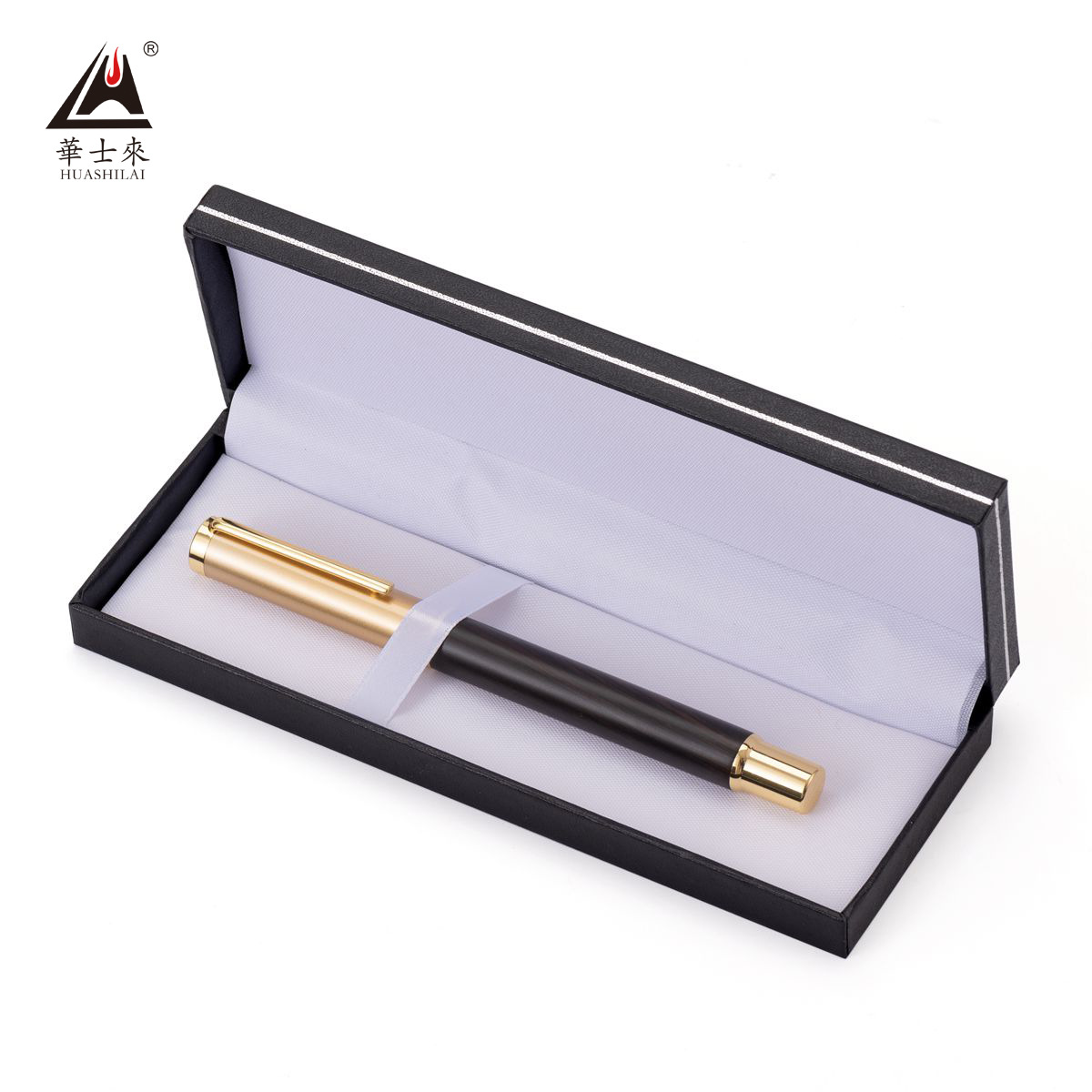 Wholesale high-grade metal signature pen business office gifts gel pen black gift box suit ball pen printed LOGO