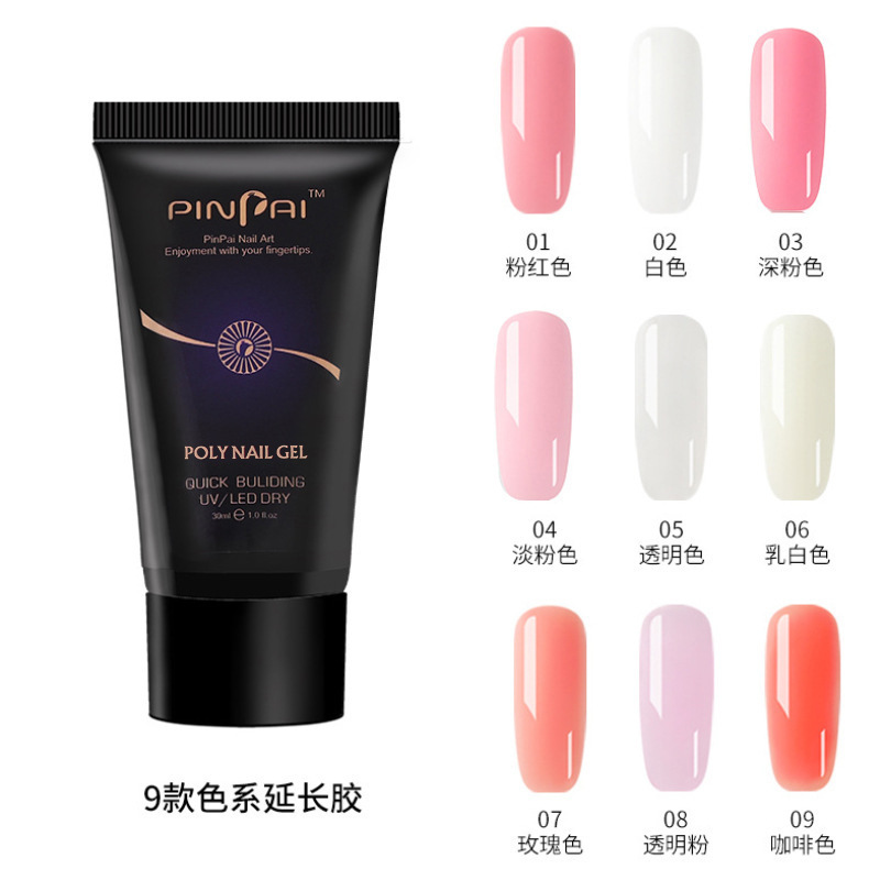 Cross-Border special for nail art fast extension cream phototherapy removable gel extension nail model UV extension glue 30ml