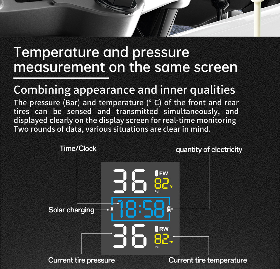 Motocycle Tire Pressure Monitoring Sys Tem Motorcycle Tire Pressure Monitor