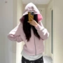 女式秋季连帽scuba开衫
