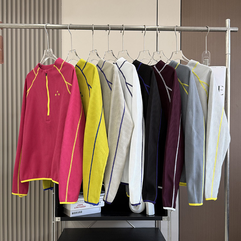 Outdoor Cycling Clothing Half-Zip Long-Sleeved T-Shirt Men's Autum Topstitch Contrasting Color Quick-Drying Top 9366 Outdoor Cycling Clothing Half-Zip Long-Sleeved T-Shirt Men's Autum Topstitch Contrasting Color Quick-Drying Top 9366