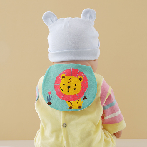 Sweat Absorbent Towel A Class 100% Cotton Gauze Breathable Cartoon Baby Sweat Towel Kindergarten Children Back Pad Towel Baby Sweat Absorbent Towel