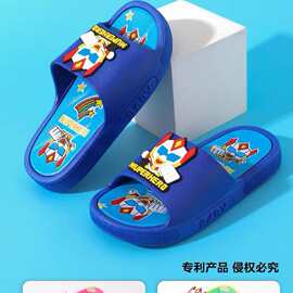 新款外贸跨境电商热销可爱卡通贴纸小中童拖鞋922+2
