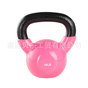 Customized Cast Iron Painted Satchel Kettlebell for Home Fitness and Body Colorful Kettlebell Pvc Dipped Glossy Kettlebell