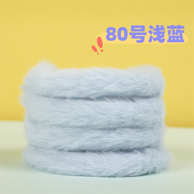 巨大なウサギの毛のツイストスティックと太い毛根の毛の長い毛の手作りのdiyは毛皮の子犬のおもちゃの工場の卸売りをまねます。