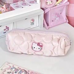 サンリオ日系kt猫ジッパー筆袋かわいい紅書起爆文房具袋ピンク少女心化粧袋