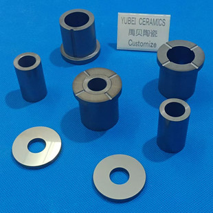 Yubei Ceramic Processing Non-Standard Wear-Resistant and High-Temperature Pressure-Free Sintered Silicon Carbide Ceramic Gasket Sleeve