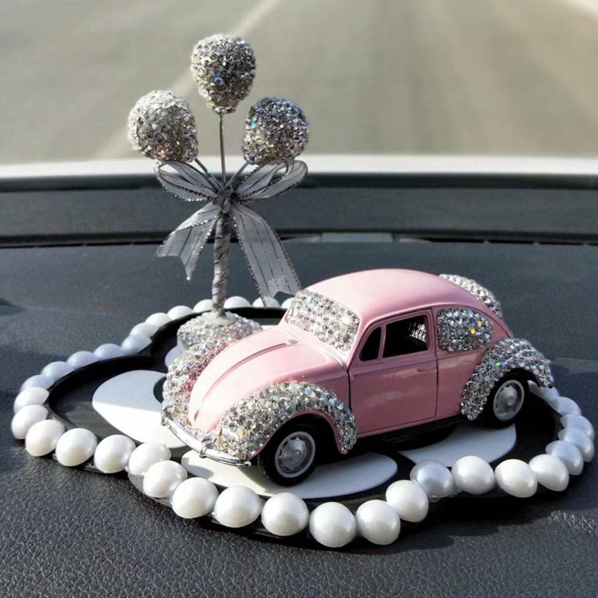 Crown coche lana alfombra antideslizante corona pluma diamante altura corona pluma diamante cojín blanco pelo blanco decoración de la corona