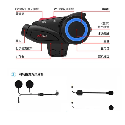 Motorcycle Helmet Bluetooth Headset: Motorcycle Helmet Headset