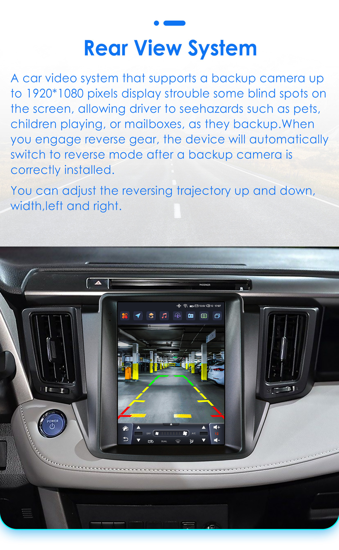 Suitable for 13-18 Toyota Rav4 car radio multimedia player car GPS vertical screen navigator
