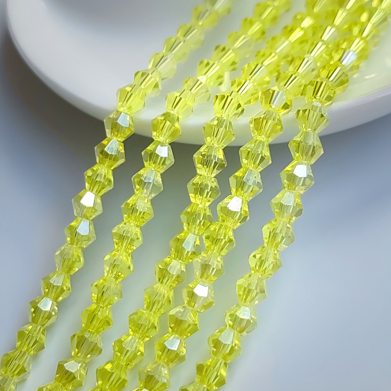 [10 pedidos mínimo] Cuentas puntiagudas de cristal Cuentas de diamante 23468mmAB Color Diy Tocado Accesorios para el cabello Zapatos Ropa Material con cuentas