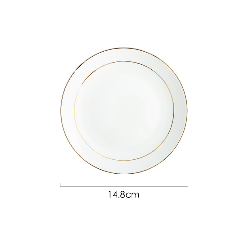 더블 골드 엣지 6inch 얕은 트레이 1박스 100개